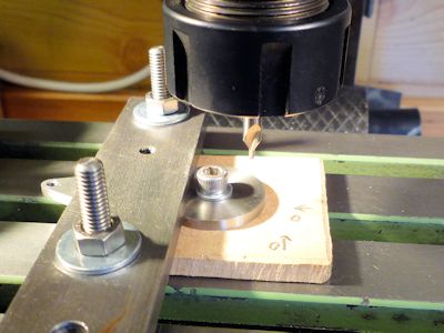 drilling the tapping hole for the crankpin