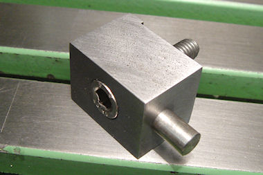 Closeup of finished clamp