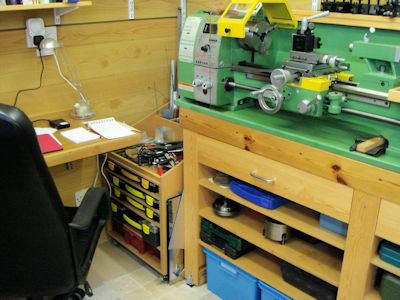 storage unit by the lathe